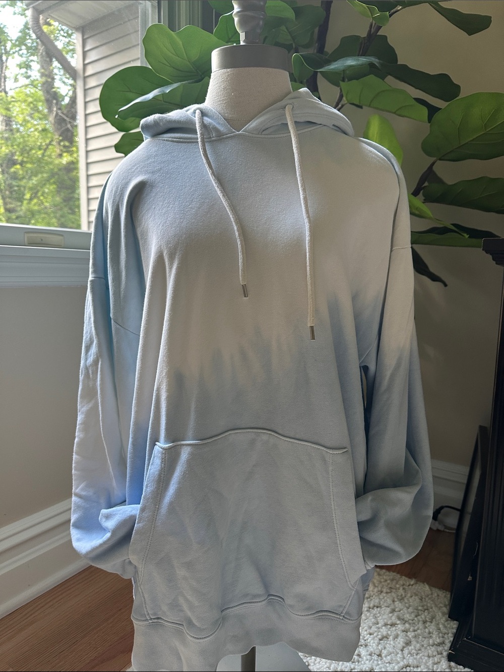 Gap Cloud Blue Oversized French Terry Hoodie